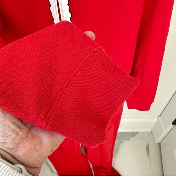 The Rail Unisex Red Santa Fleece One Piece Christmas Pajamas Sz L - Picture 5 of 14